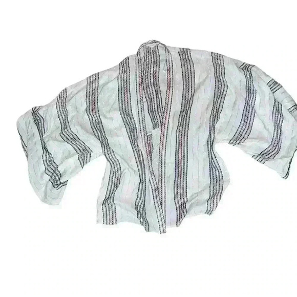 Sim & Sam Kimono L/XL Striped Coastal Boho Bohemian Summer - Picture 1 of 8